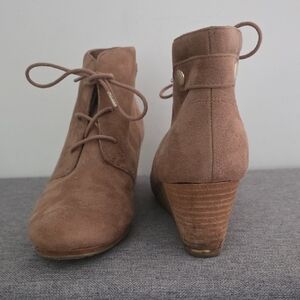 Dr. Scholl's Brown Suede Ankle Booties